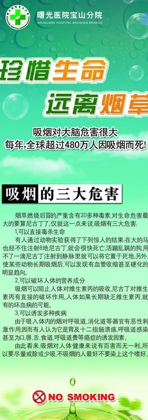 禁烟海报图片