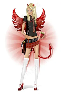 卡通美女矢量素材