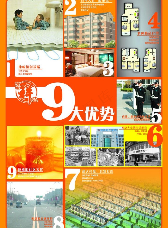 房地产宣传广告图片(3224X4642(DPI:300))psd模版下载