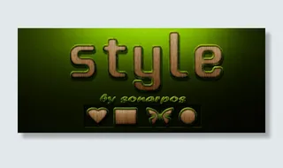 木纹绿草ps样式图片