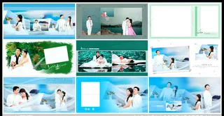 {唯美的爱}宽幅婚纱模板