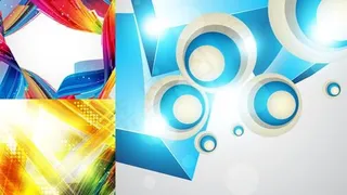 炫彩动感创意背景矢量图 AI