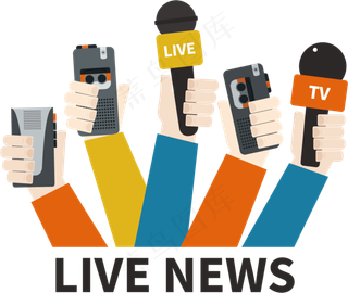 新闻采访PNG透明背景免扣素材
