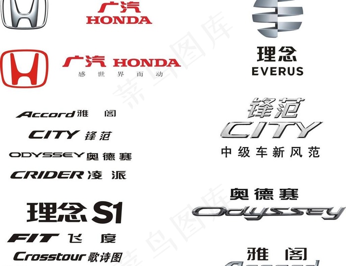 广汽本田logo图片cdr矢量模版下载