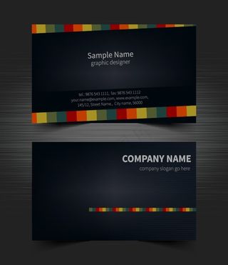 黑色个性创意名片