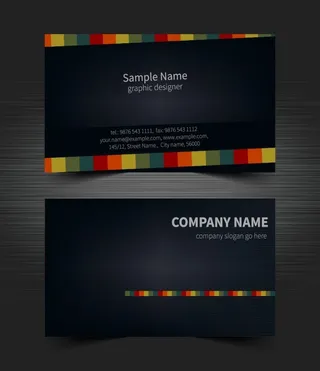 黑色个性创意名片