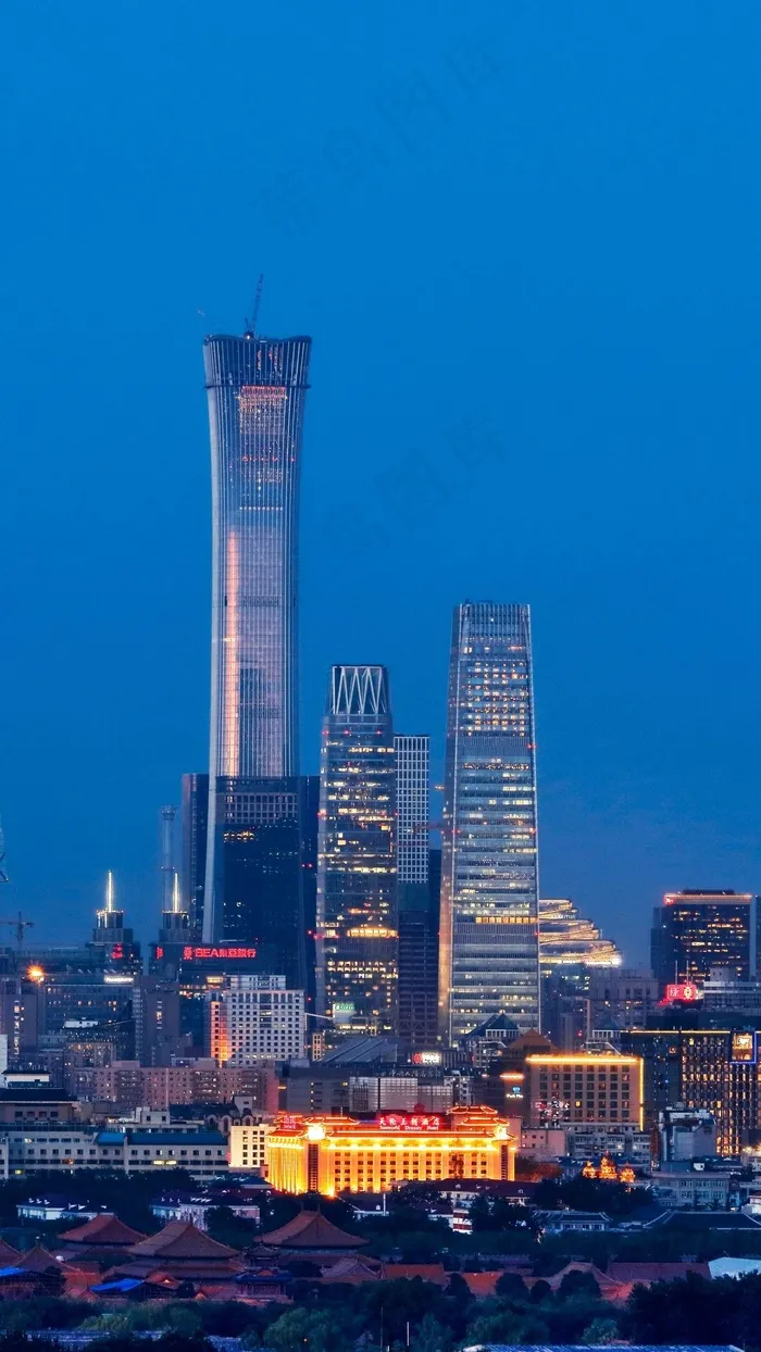 城市夜景高清摄影图片
