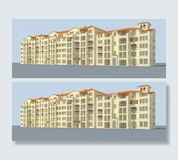 都市住宅区模型