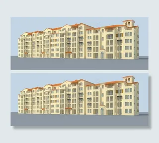 都市住宅区模型