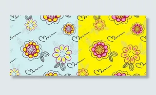 韩国素材 矢量花型图片