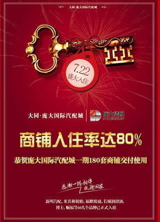 汽配城招商海报