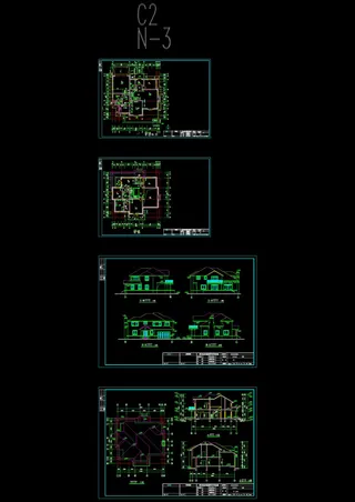 别墅楼房房屋cad图纸