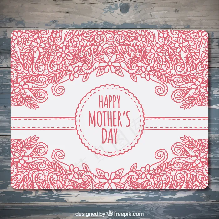 观赏快乐母亲节卡片eps,ai矢量模版下载