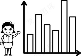 三维图形的酒吧生意卡通人物矢量图