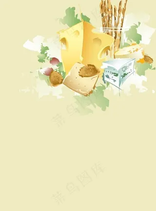 绘画食物相框图片