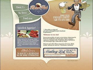 啤酒网站模板图片