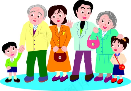 全家福矢量素材