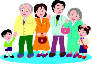 全家福矢量素材