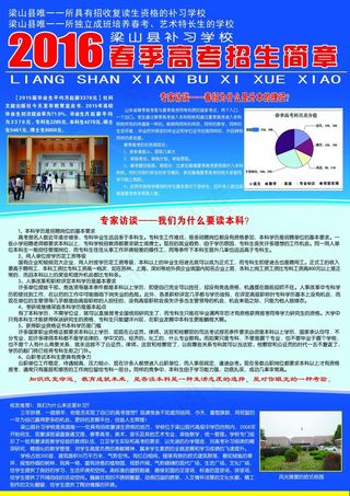 学校招生彩页