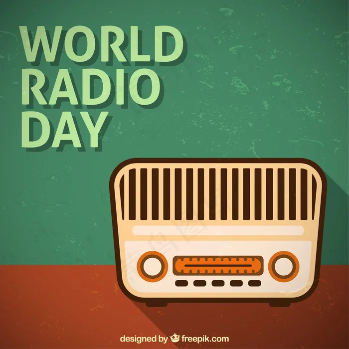 老式收音机的背景