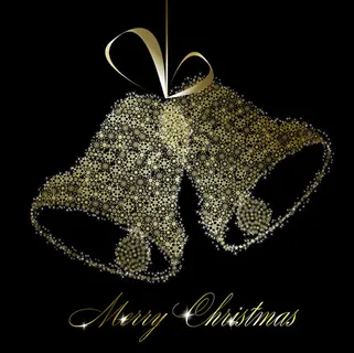 精美圣诞铃铛背景04——矢量素材