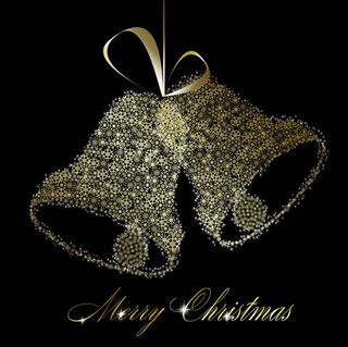 精美圣诞铃铛背景04——矢量素材