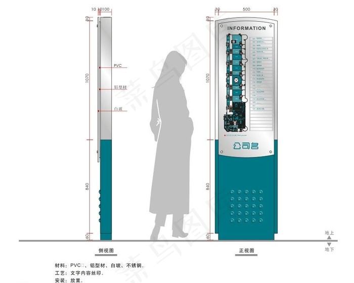 导向路牌图片cdr矢量模版下载