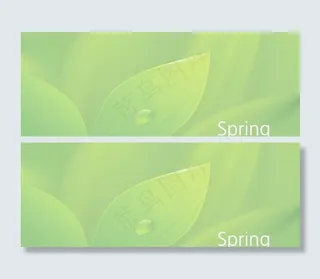 动感绿叶 水滴 水珠 露水图片