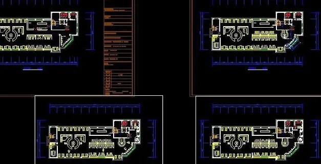 西餐厅设计平面立面设计图 西餐厅设计平面立面设计图