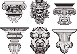 欧式柱头建筑图片