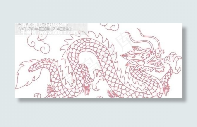 中国龙cdr矢量模版下载
