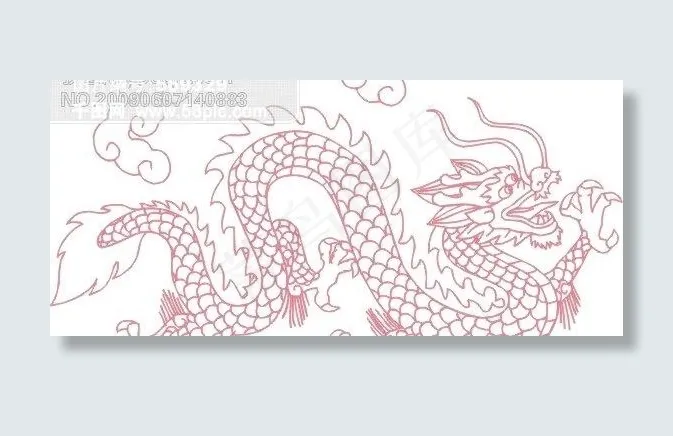 中国龙cdr矢量模版下载