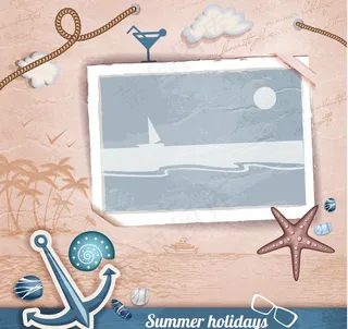 夏季旅游背景图片