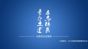 动态学生会答辩精品ppt预览图