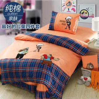 儿童四件套海报 家纺主图模板下载