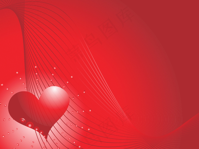 在庆祝的淡红色背景的红色的心