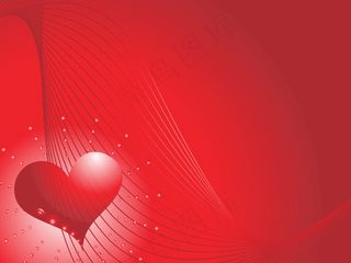 在庆祝的淡红色背景的红色的心