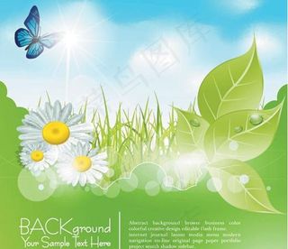 梦幻夏天背景图片