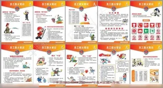 消防宣传新挂画图片矢量素材