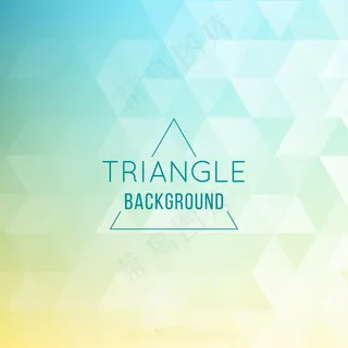 时尚蓝色几何背景矢量图素材