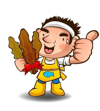 卡通海带矢量图图片