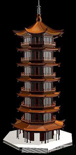 中式建筑3d模型下载3d建筑模型下...