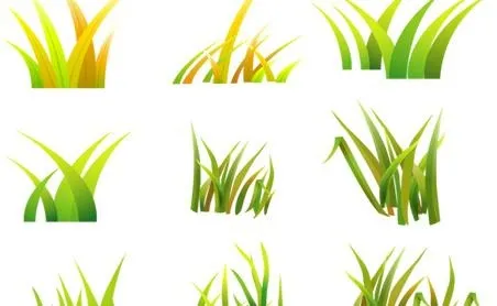 免费矢量草ai矢量模版下载