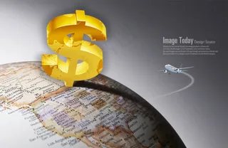 高清PSD分层素材黄金货币符号