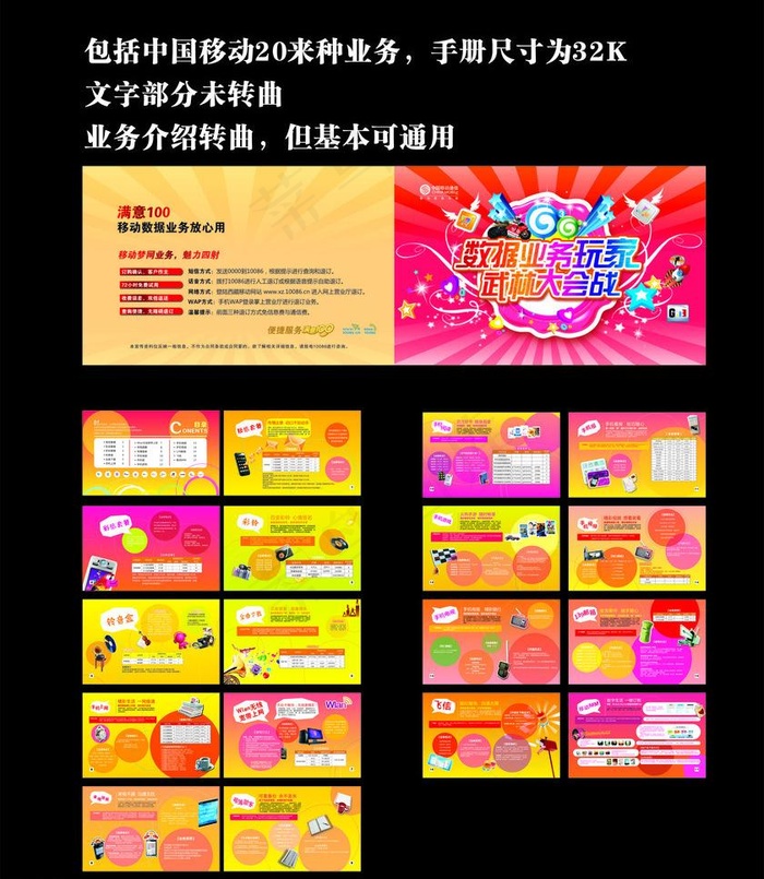 数据业务画册图片(210X130)cdr矢量模版下载