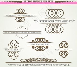 欧式古典边框底纹