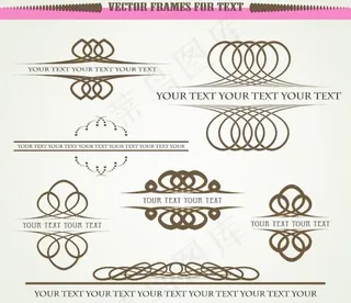 欧式古典边框底纹