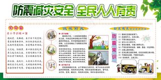 防灾减灾人人有责知识展板设计