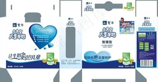 未来星儿童牛奶包装图片