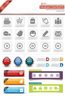 网页软件图标psd网页素材